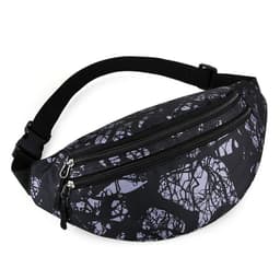 image-Women's Fashion Casual Nylon Multi-layer Waist Bag