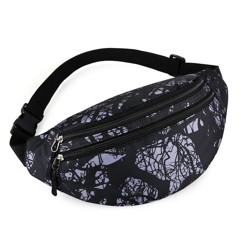 image-Women's Fashion Casual Nylon Multi-layer Waist Bag