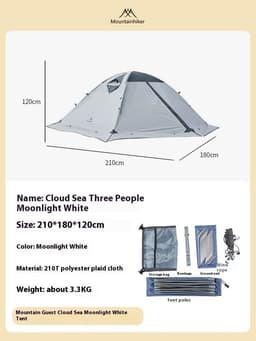 image-Outdoor Supplies Camping Camping Rainproof And Sun Protection Portable Storage Tent