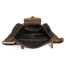 image-Leather Belt Retro Multi-functional Motorcycle Satchel Leather All-match Casual Chest Bag