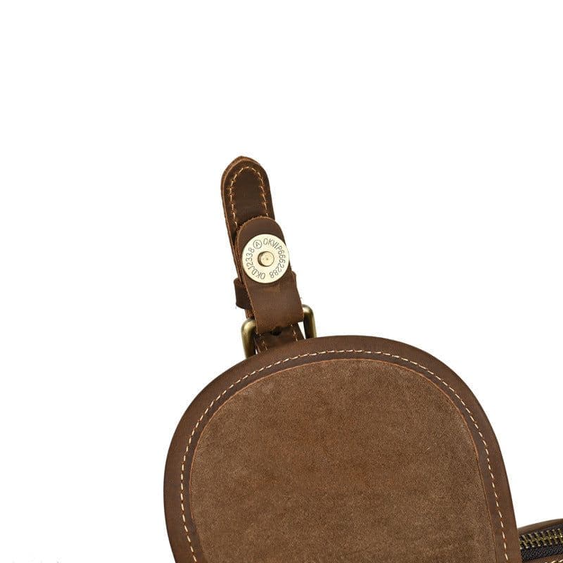 image-Leather Belt Retro Multi-functional Motorcycle Satchel Leather All-match Casual Chest Bag