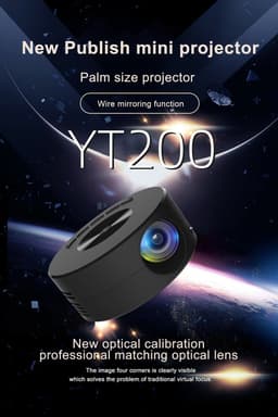 image-Household Portable Small Mobile Phone Wired Same Screen Projector
