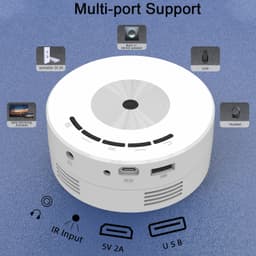 image-Household Portable Small Mobile Phone Wired Same Screen Projector
