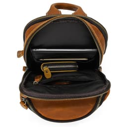 image-Men's Retro Crazy Horse Skin Shoulder Bag