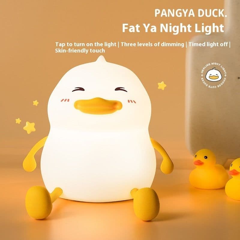 image-Creative Small Night Lamp Silicone Pat Lamp Desktop Phone Holder Ornaments Home Decor