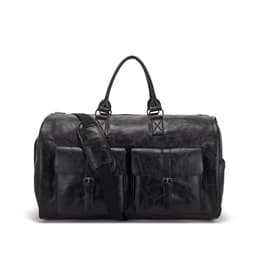 image-Travel Convenient Portable Garment Bag PU Leather Luggage Bag