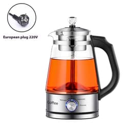 image-110v American Standard Household Tea Boiler Steam Spray Black Teapot Glass Electric Kettle Coffee Pot