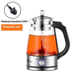image-110v American Standard Household Tea Boiler Steam Spray Black Teapot Glass Electric Kettle Coffee Pot