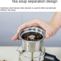 image-110v American Standard Household Tea Boiler Steam Spray Black Teapot Glass Electric Kettle Coffee Pot