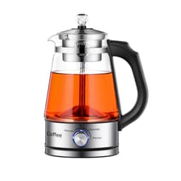 image-110v American Standard Household Tea Boiler Steam Spray Black Teapot Glass Electric Kettle Coffee Pot