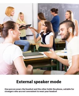 image-Wireless Bluetooth-compatible Translation Headphones Portable In-ear Translator