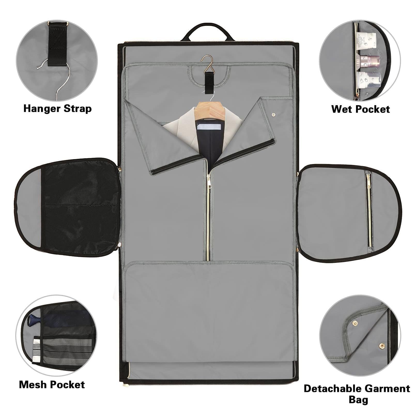 image-Wear-resistant Folding Storage Garment Suit Bag Crossbody