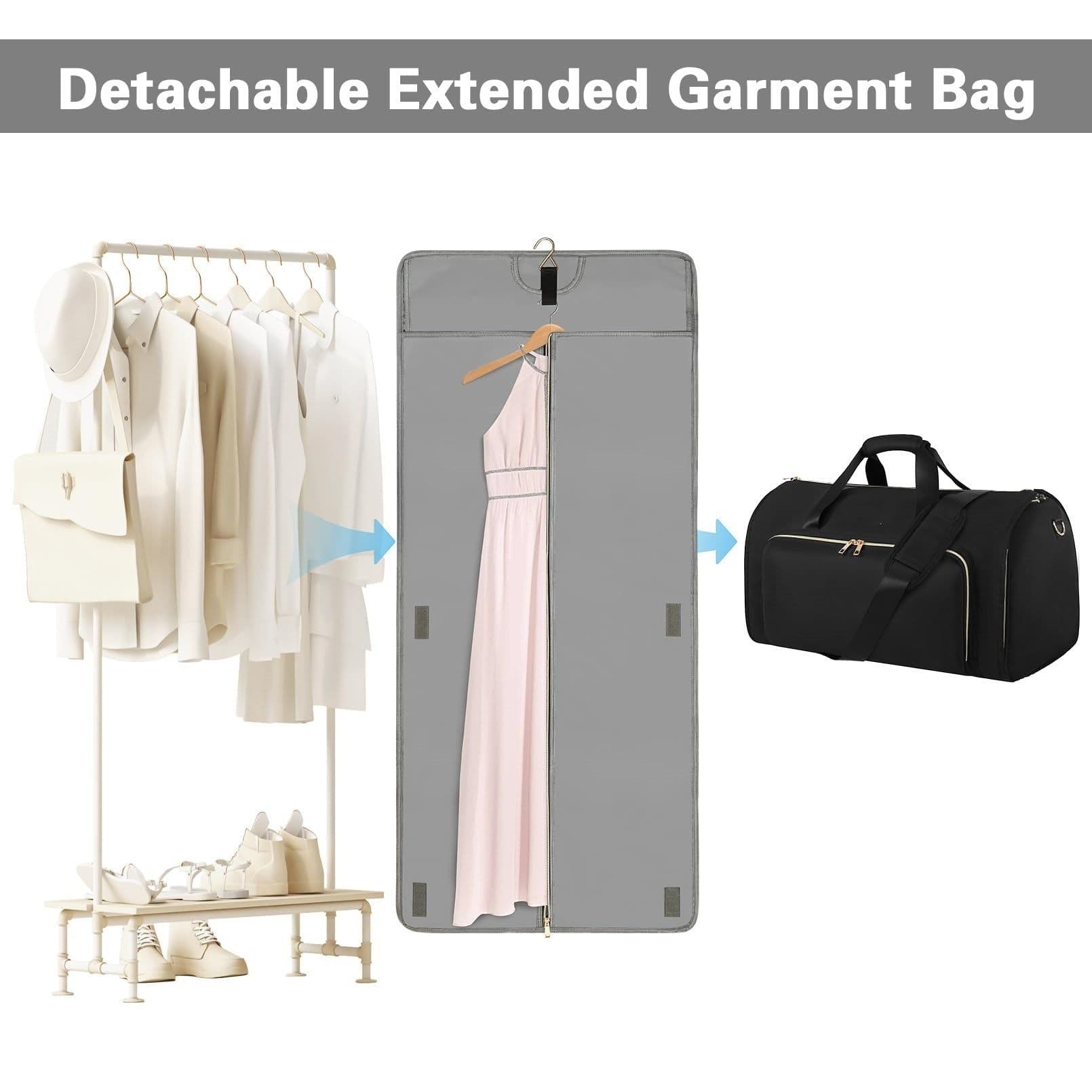 image-Wear-resistant Folding Storage Garment Suit Bag Crossbody