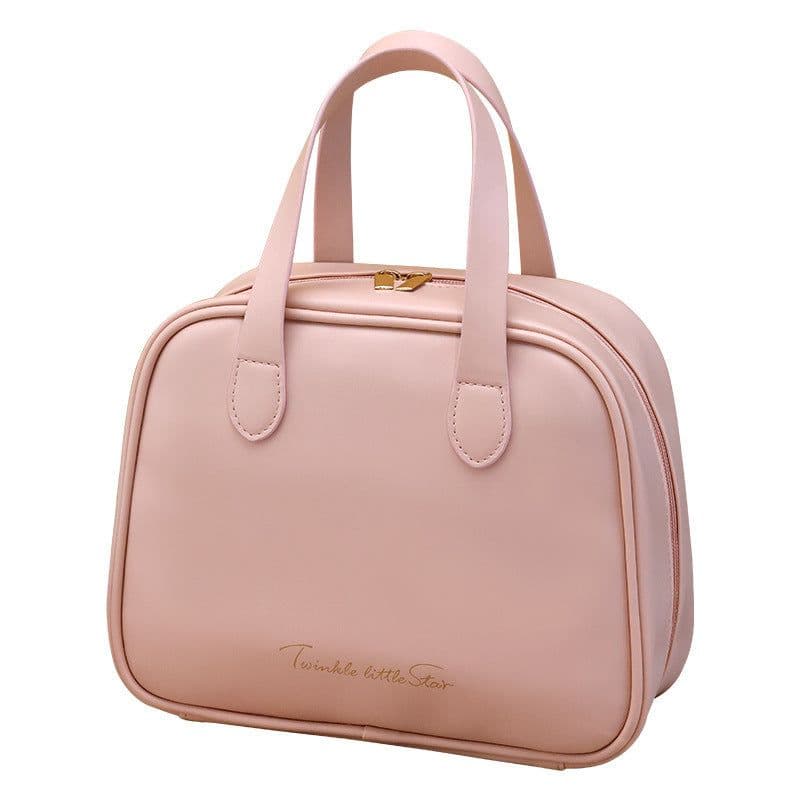 image-Women's Fashionable Half-bend Portable Cosmetic Bag