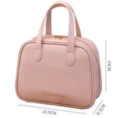 image-Women's Fashionable Half-bend Portable Cosmetic Bag