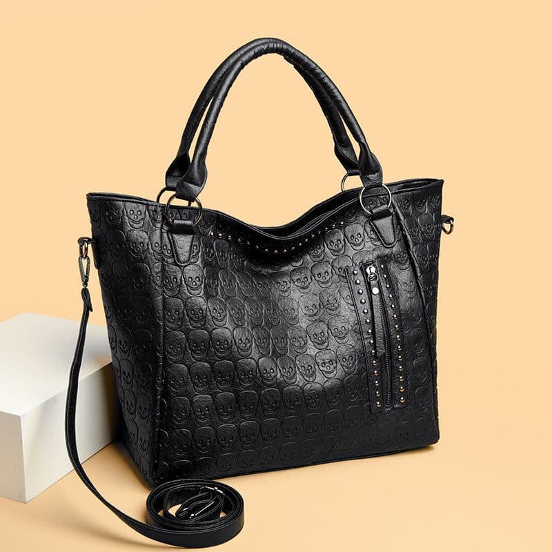 image-Large Capacity Portable Retro Women's Tote Bag