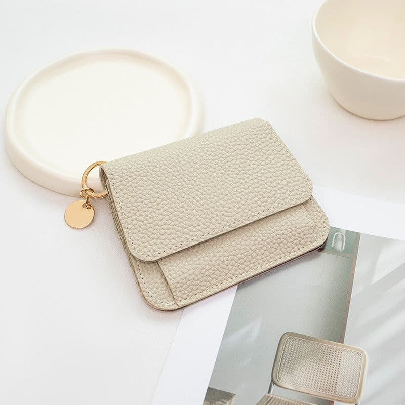 image-Women's Short Chic Multiple Card Slots Magnetic Snap Wallet