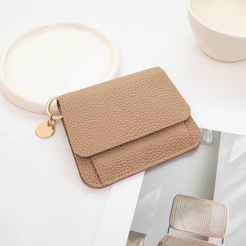 image-Women's Short Chic Multiple Card Slots Magnetic Snap Wallet