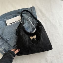 image-Large Capacity Fashion Ladies Bow Shoulder Bag