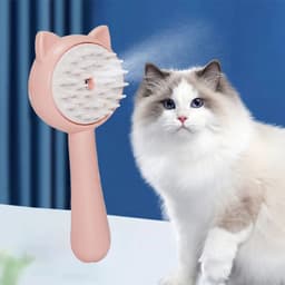 image-Hair Cleaning Brush With Mist Multifunctional Cat Grooming Brush Rechargeable Self Cleaning Slicker Brush For Pets Dogs & Catsb Pet Products