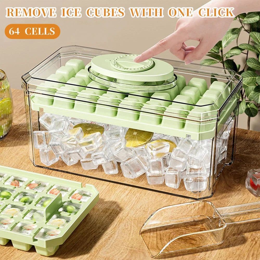 image-PP Material Ice Mould Quick Demould Ice Cube Tray Creative Party Bar Kitchen Freezer Cooling Drink Ice Box Silicone Molds Kitchen Gadgets