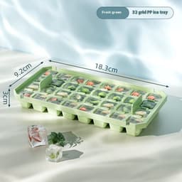 image-PP Material Ice Mould Quick Demould Ice Cube Tray Creative Party Bar Kitchen Freezer Cooling Drink Ice Box Silicone Molds Kitchen Gadgets