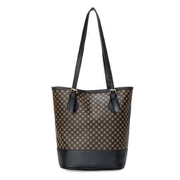 image-Women's Letter Printing Large-capacity Bucket Trendy Retro Style Shoulder Bag