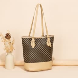 image-Women's Letter Printing Large-capacity Bucket Trendy Retro Style Shoulder Bag