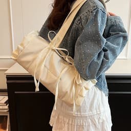 image-Women's Fashion Special-interest Bow Large Capacity Bag