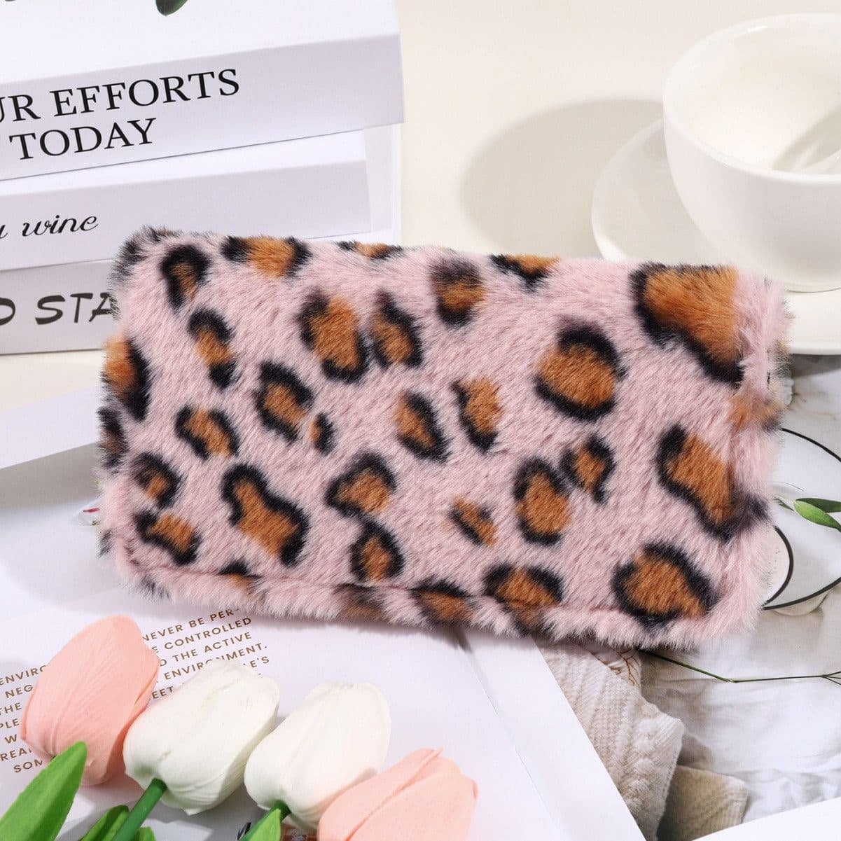 image-Creative Plush Coin Purse Fashion Leopard Print
