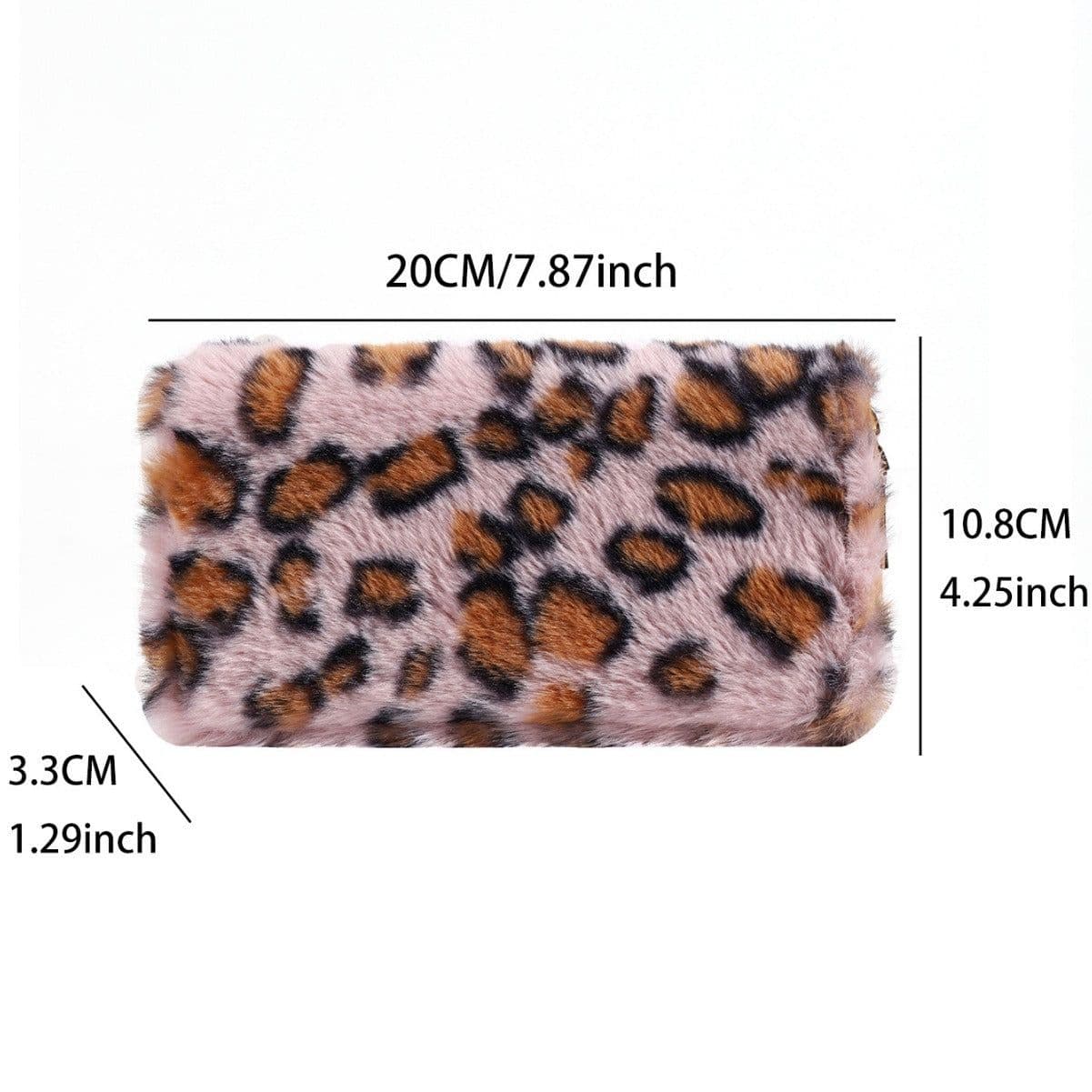 image-Creative Plush Coin Purse Fashion Leopard Print