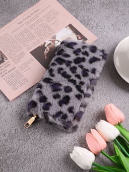 image-Creative Plush Coin Purse Fashion Leopard Print