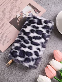 image-Creative Plush Coin Purse Fashion Leopard Print