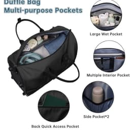 image-Trolley Convertible Portable Folding Travel Bag