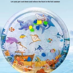 image-Summer Cooling Pet Water Bed Cushion Ice Pad Dog Sleeping Square Mat For Puppy Dogs Cats Pet Kennel Cool Cold