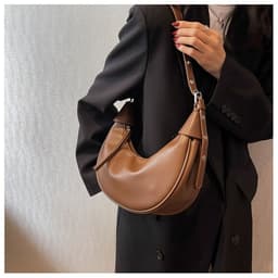 image-Women's Fashion Casual Shoulder Dumpling Bag
