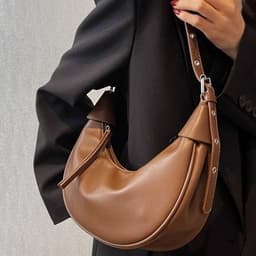image-Women's Fashion Casual Shoulder Dumpling Bag