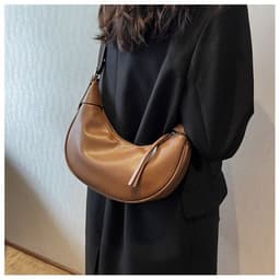image-Women's Fashion Casual Shoulder Dumpling Bag