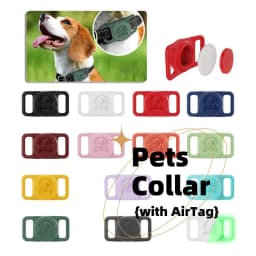 image-Silicone Protective Sleeve For Airtags Pet Dog Cat Positioning Tracker Collar Cover Anti-lost Protective Case