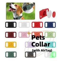image-Silicone Protective Sleeve For Airtags Pet Dog Cat Positioning Tracker Collar Cover Anti-lost Protective Case