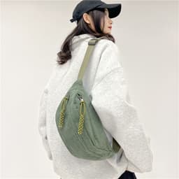 image-Women's Leisure Corduroy Lazy Corduroy Waist Bag