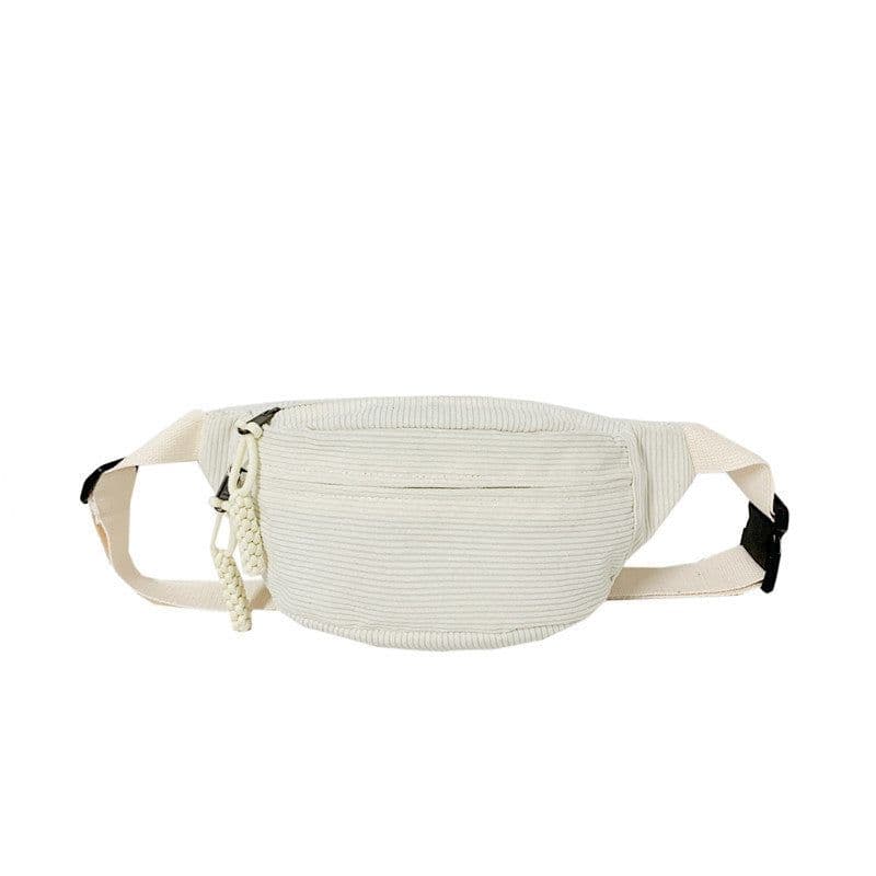 image-Women's Leisure Corduroy Lazy Corduroy Waist Bag