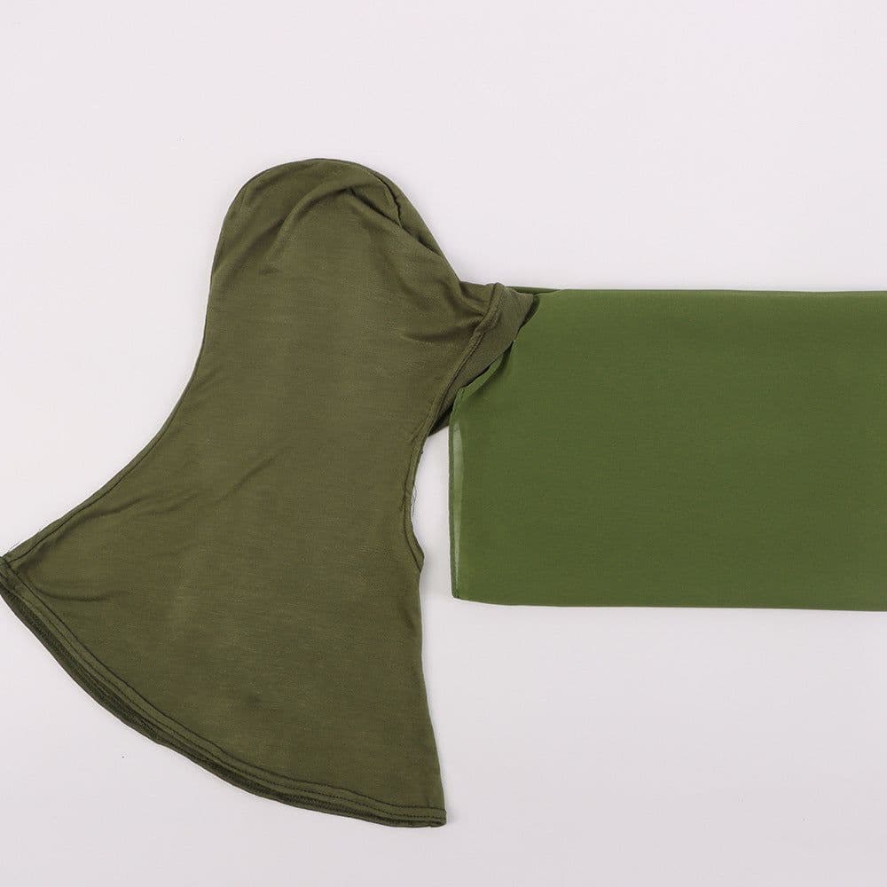 image-Modal Scarf Bottoming Hood Pearl Chiffon Women's Bag Scarf