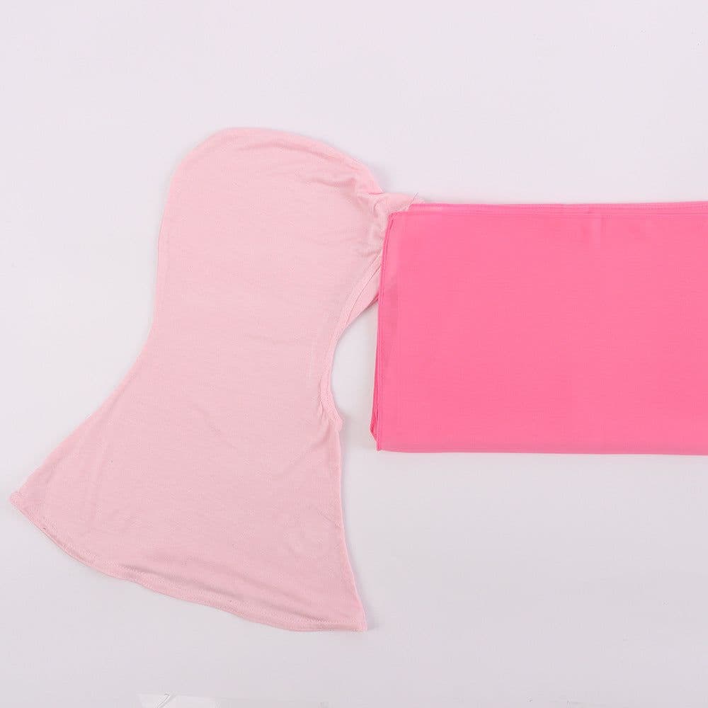 image-Modal Scarf Bottoming Hood Pearl Chiffon Women's Bag Scarf