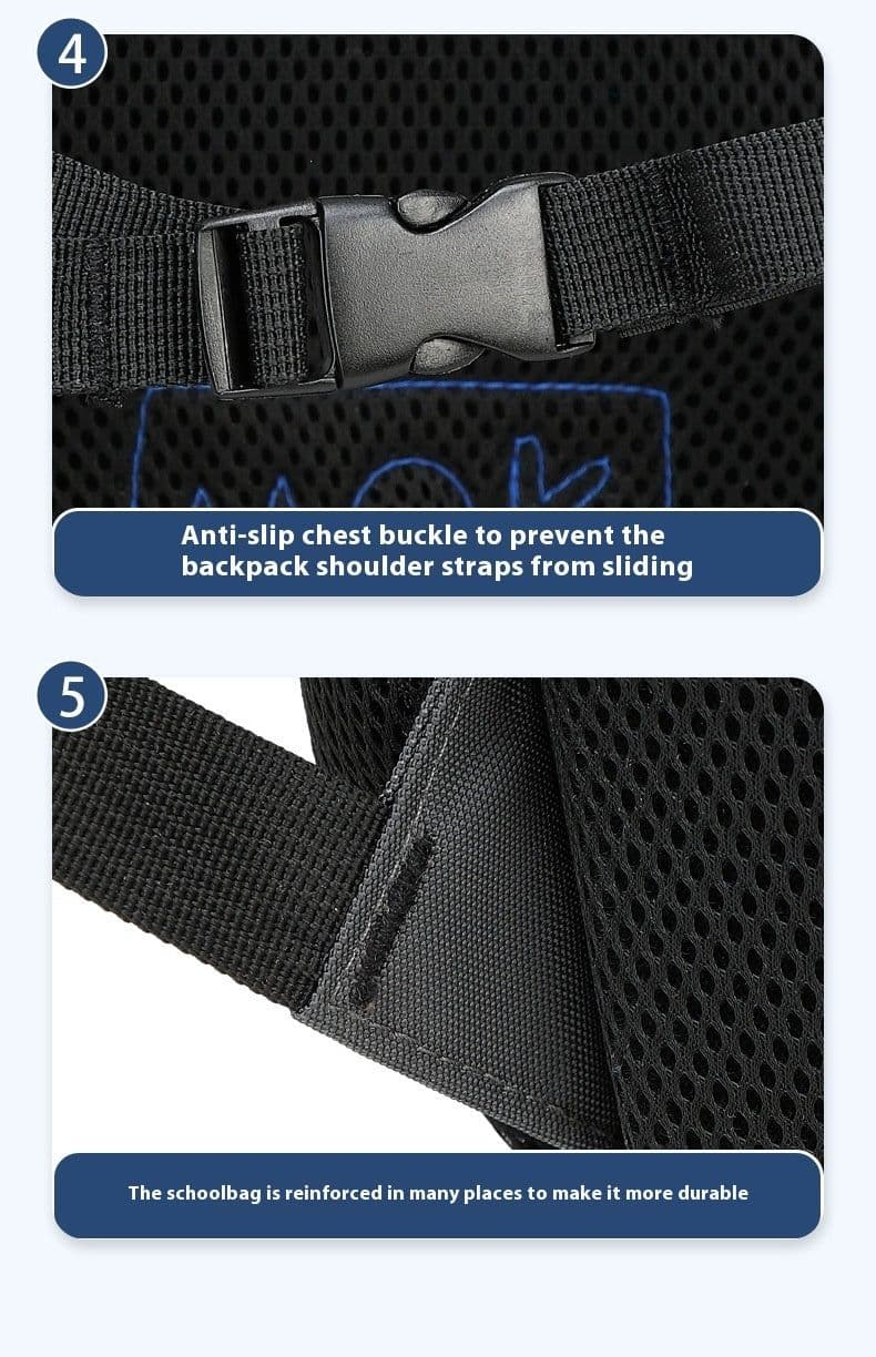 image-Hard Shell Football Burden Reduction Boy's Shoulder Large Capacity Belt Small Pen Bag Set Of School Bag