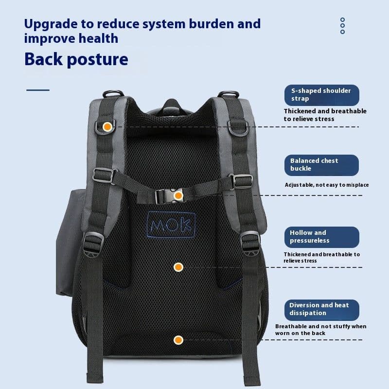 image-Hard Shell Football Burden Reduction Boy's Shoulder Large Capacity Belt Small Pen Bag Set Of School Bag