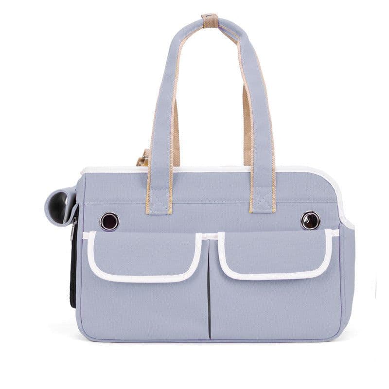 image-Outdoor Breathable Canvas Portable Portable Pet Bag