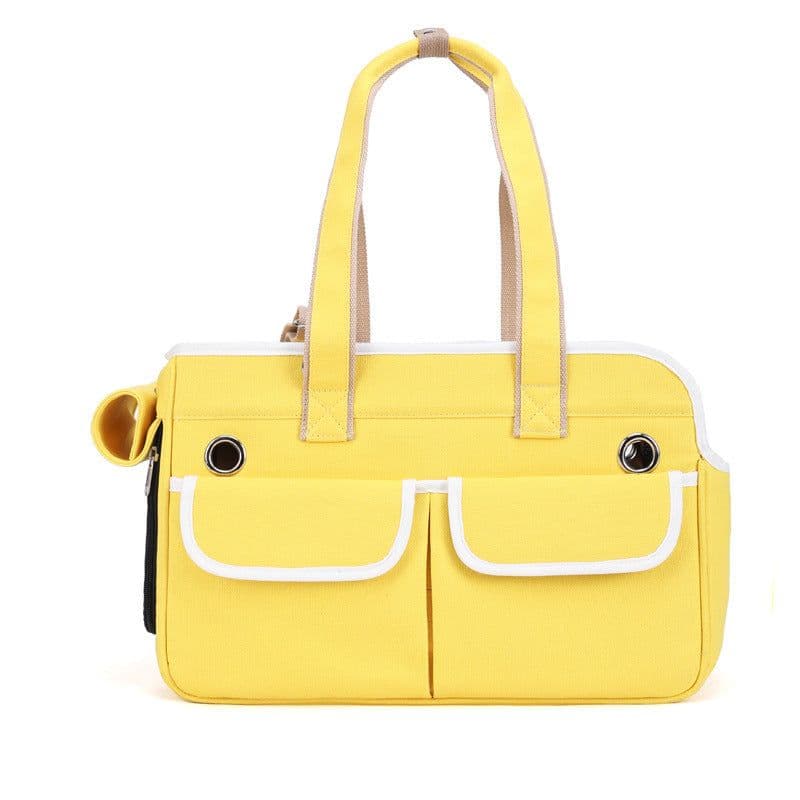 image-Outdoor Breathable Canvas Portable Portable Pet Bag