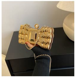 image-Women's Fashion Acrylic Hard Case Box Bag
