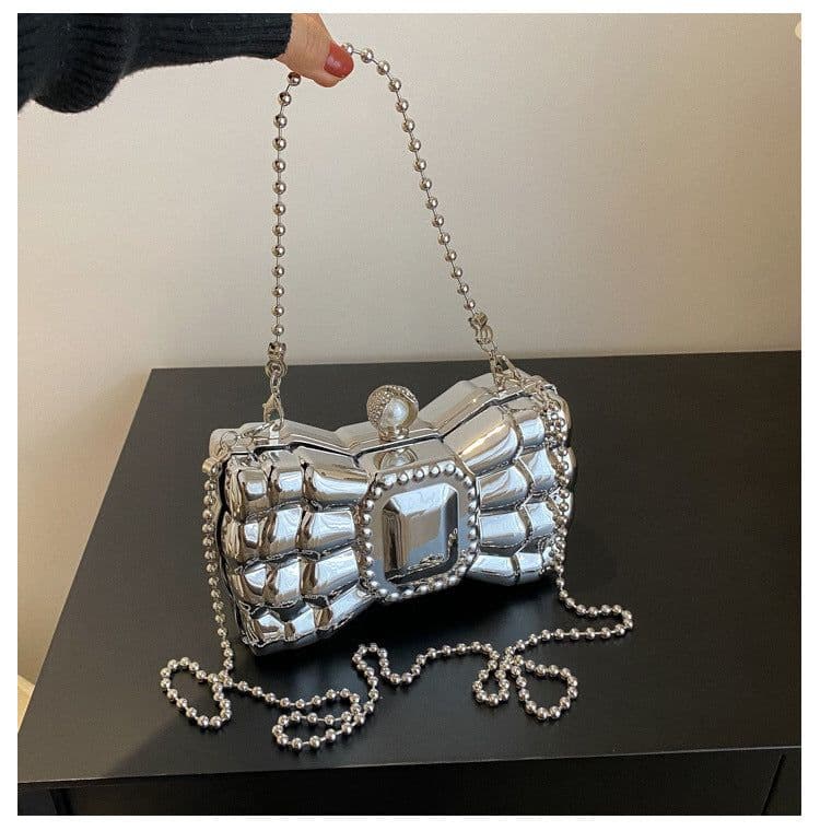 image-Women's Fashion Acrylic Hard Case Box Bag